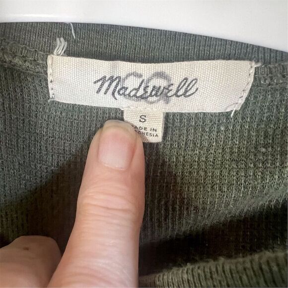 Madewell Women's Dark Green Tank Top Size Small Staple Wardrobe Capsule Classic‎ - Picture 2 of 5